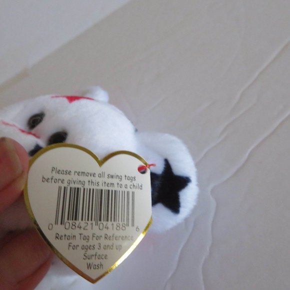 Retired Ty Beanie Baby Glory Teddy Bear, NWT - Picture 6 of 6